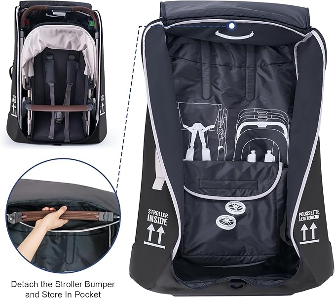 Stroller Bag for Airplane, Stroller Travel Bag Compatible - Image 5