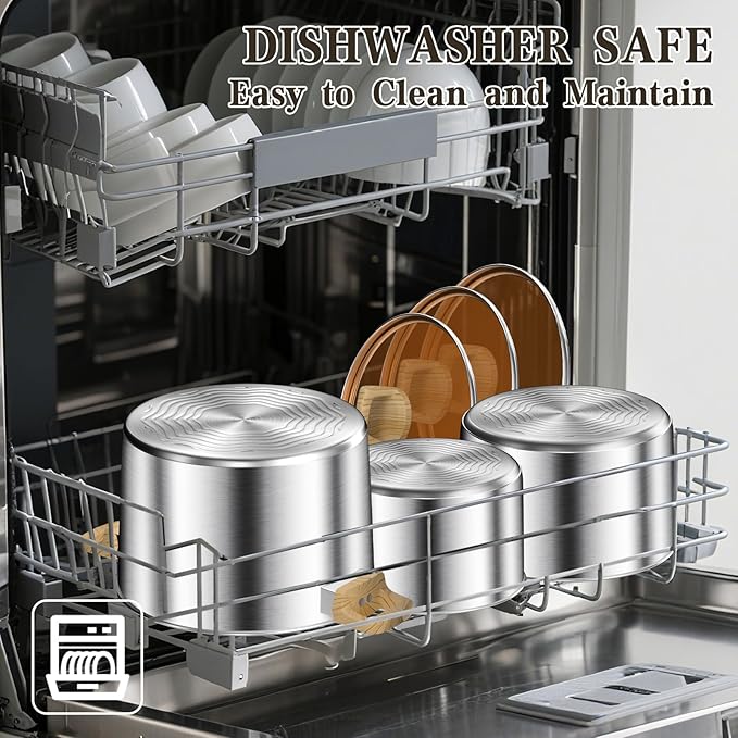 13-Piece Stainless Steel Cookware Set - Image 7