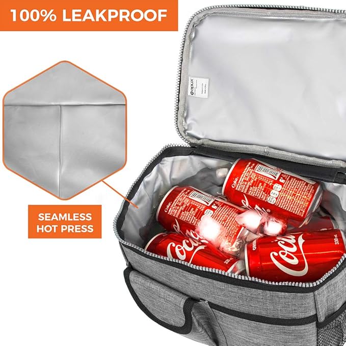 opux Lunch Box for Men, Adult Lunch Box Cooler, Insulated Lunch Bag Women - Image 5