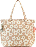 LEDAOU Large Beach Tote Bag Women Waterproof Sandproof Zipper Beach Tote Bag by LEDAOU