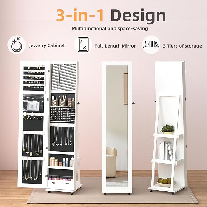 RQZ 360° Rotating Jewelry Organizer - Image 3