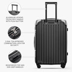 LEVEL8 Grace Luggage, 28 Inch Hardside Suitcase, Abs+Pc Harshell Spinner Luggage - Image 3