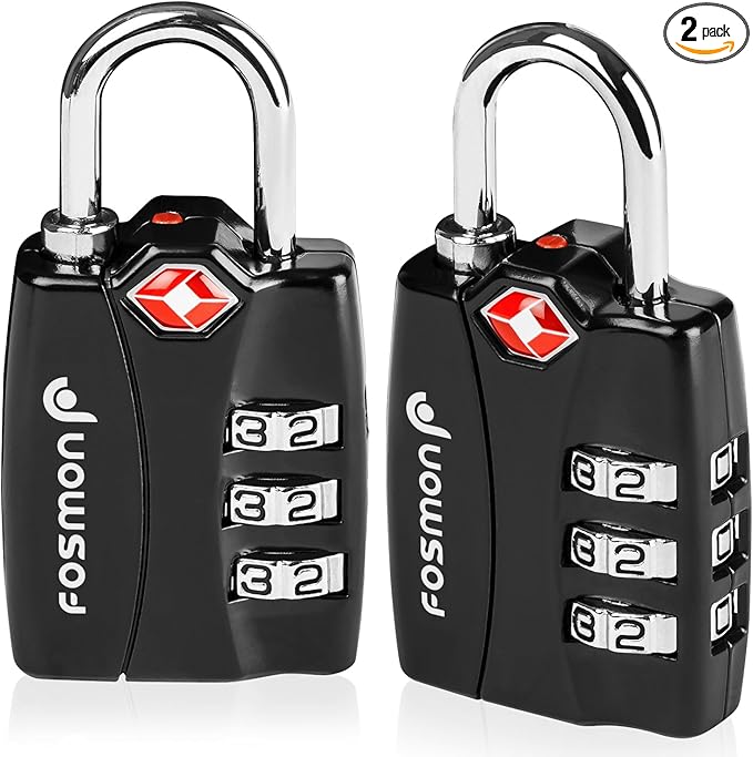 Fosmon TSA Approved Locks for Luggage. Suitcase Locks by Fosmon
