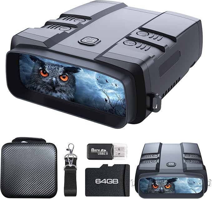Night Vision Goggles, True 4K Night Vision Binoculars, Built-in Powerful by VABSCE
