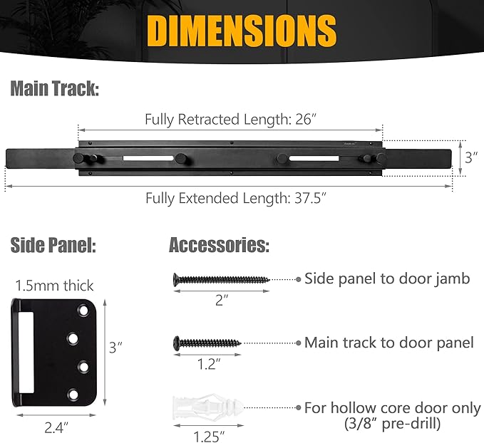 Door Bar Lock - Patented Door Barricade Security Bar - Home Safety Improvement - Image 5