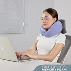 Skechers Women's Memory Foam Neck Pillow, Comfortable & Breathable Travel Pillow - Image 4