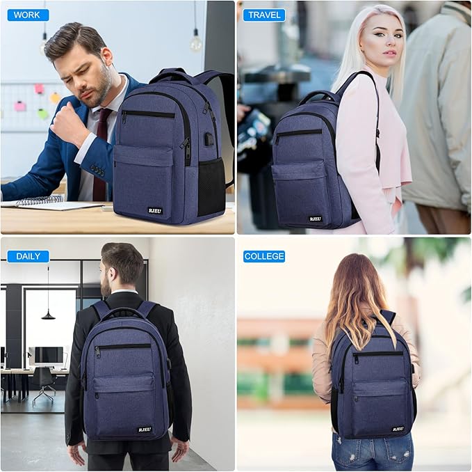 Laptop Backpack for Men Teens Boys, Water-Resistant 15.6 Inch College Bookbag - Image 7