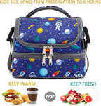 FlowFly Kids Double Decker Cooler Insulated Lunch Bag Large Tote - Image 2