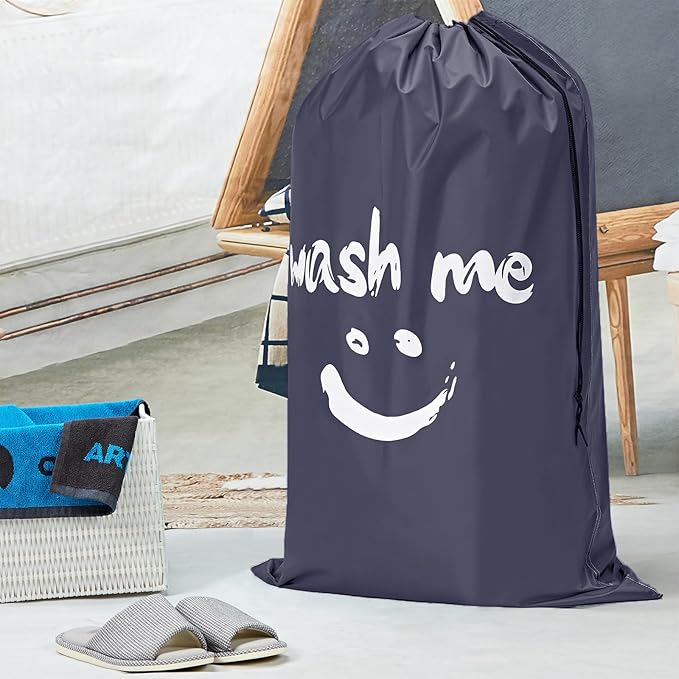 HOMEST XL Wash Me Travel Laundry Bag, Dirty Clothes Organizer, Large Enough to - Image 5