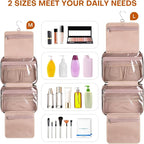 Hanging Toiletry Bag for Women Travel, 2 Sizes Large & Small Waterproof - Image 3