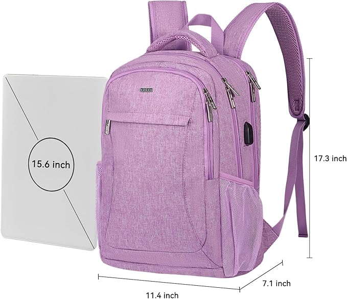 Voova Travel Laptop Backpack, Business Work Laptop Backpack - Image 6