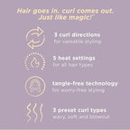 INFINITIPRO by CONAIR Curl Secret Automatic Curling Iron - 1 1/4-inch Barrel - Hair Curler for All Hair Types and Medium to Long Hair Lengths - Dual Voltage for Worldwide Travel