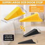 Frienda 2 Pcs Jumbo Door Stoppers Heavy Duty Door Stopper Tall up to 2inch Tall - Image 2