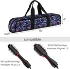 Travel Case for Blow Dryer Brush, Storage Carrying Bag for Revlon Hair Dryer Brush Original 1.0/Plus 2.0, Portable Travel Storage Bag Compatibility with All Brand Hot Tools Volumizer Hot Air Brush