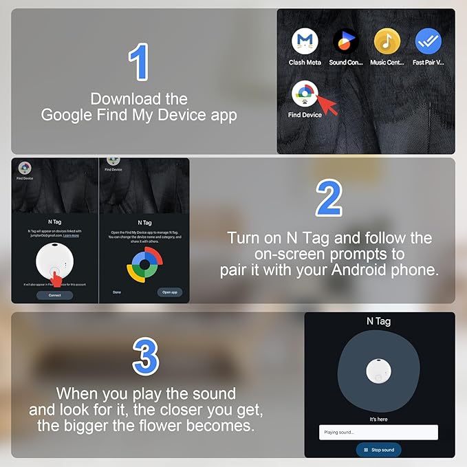 Bluetooth Tracker for Android, 2 Pack Item Finder Work - Image 6