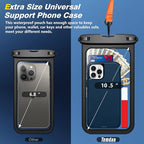 Temdan 2 Pcs Waterproof Phone Pouch, Universal IPX8 Waterproof Cell Phone Case - Image 2