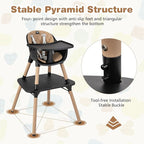 BABY JOY High Chair, 5 in 1 Convertible Highchair - Image 5