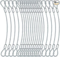 15 pcs 7.9 inch 3mm Thickness Stainless Steel Wire Cable by Bytiyar