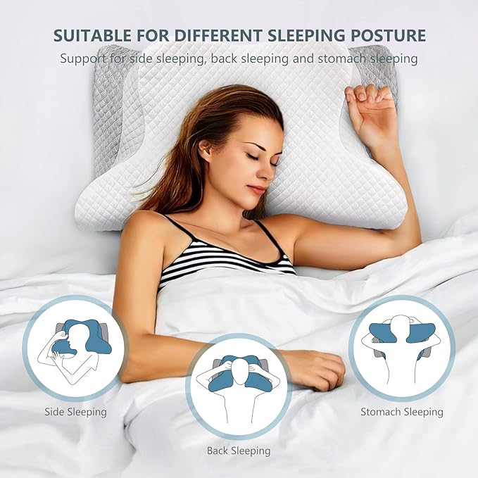 ZAMAT Adjustable Cervical Memory Foam Pillow, Odorless Neck Pillows - Image 7