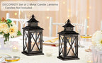 DECORKEY Lantern Decorative Indoor & Outdoor, 2 Pack Large Hanging Candle - Image 7