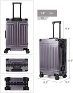 All Aluminum Carry On Luggage，Cut from Whole Aluminum Sheet，22x14x9 Airline - Image 5
