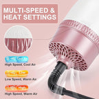 Blow Dryer Brush Hair Dryer Brush in One, 4-in-1 Styler Volumizer with Oval Titanium Barrel, Hot Air Ionic Straightener for Smooth Frizz-Free Volume