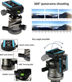 BONFOTO Portable Aluminum Alloy B674A Lightweight Camera Travel Tripod Monopod - Image 3