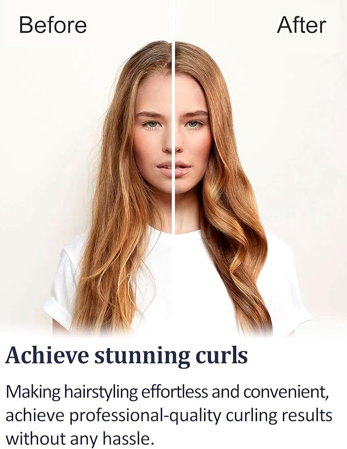 Automatic Curling Wands Attachments with 2 Curlers for Dyson Supersonic Hair Dryer Airwrap, Long Hair Waver Styling Iron Tool Blow Dryer Accessories for Women