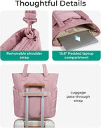 BAGSMART Tote Bag for Women, Lightweight Puffy Tote Bag - Image 5