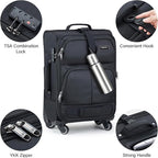 Hanke Luggage Sets 2 Piece Softside Expandable Luggage - Image 8