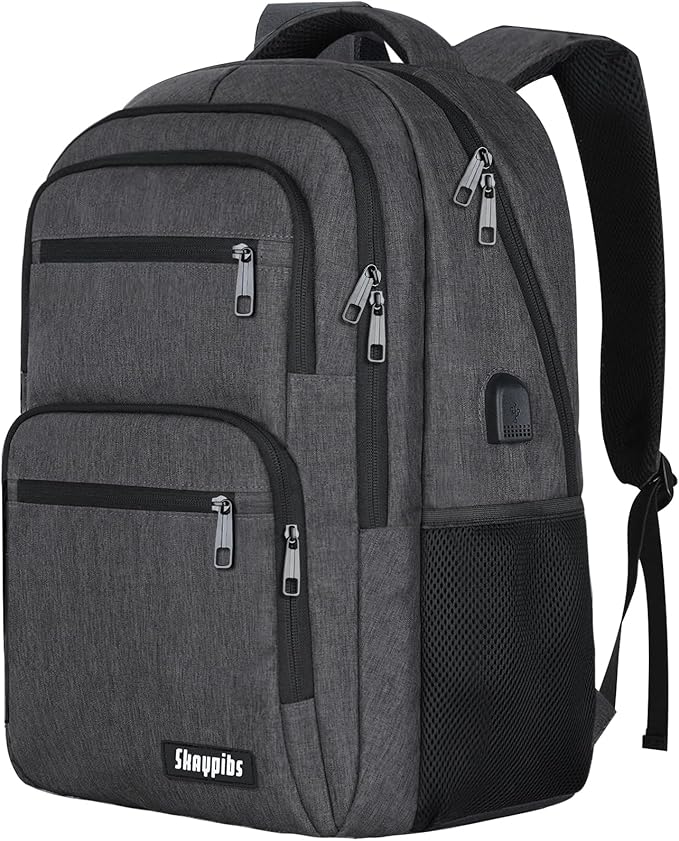 Backpck for Men Women, School Backpack for Boys Teens, 15.6 inch Laptop Back by Skaypibs
