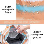 LEDAOU Beach Bag Waterproof Sandproof Women Tote Bag Pool Bag - Image 6