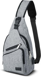 AMJ Crossbody Sling Bag Men Women, Casual Shoulder Backpack, Chest Daypack by AMJ