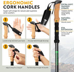 100% Carbon Fiber Trekking Poles by USA Brand - Image 6