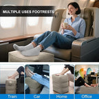 Inflatable Travel Foot Rest Pillow, 2 Pack Airplane Foot Rest Pillows, Portable - Image 6