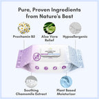Nurture XL Antibacterial Body & Hand Wipes | Alcohol-Free Antiseptic Wet - Image 7