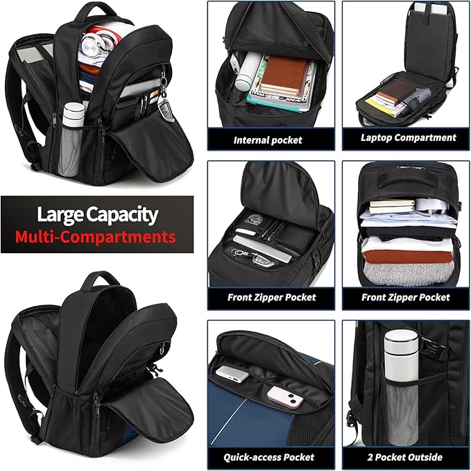 PUSLOM Extra Large Travel Laptop Backpack - Image 3