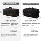 Vomgomfom 32" Soft-Sided Foldable Wheeled Travel Duffel Bag, Expandable 110L to - Image 3