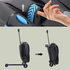 20" Scooter Suitcase for Kids, 2-in-1 Ride On Luggage - Image 6