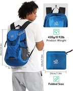WATERFLY Lightweight Packable Hiking Backpack: 30L Foldable Travel Daypack - Image 2