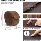 Longjet Watch Roll Travel Case for Men Portable Watches Organizer Box - Image 3