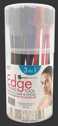 DONNA 3 in 1 Edge Brush & Comb 24pcs