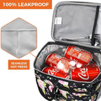 opux Lunch Bag Women Insulated, Adult Lunch Box Cooler, Flower Lunch Box - Image 5