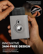 Jenoss Smart AirTag Wallet for Men & Women: Full Grain Leather, Handcrafted - Image 3