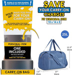 Narwey For Spirit Airlines Personal Item Bag 18x14x8, Small Duffle Bag for - Image 3
