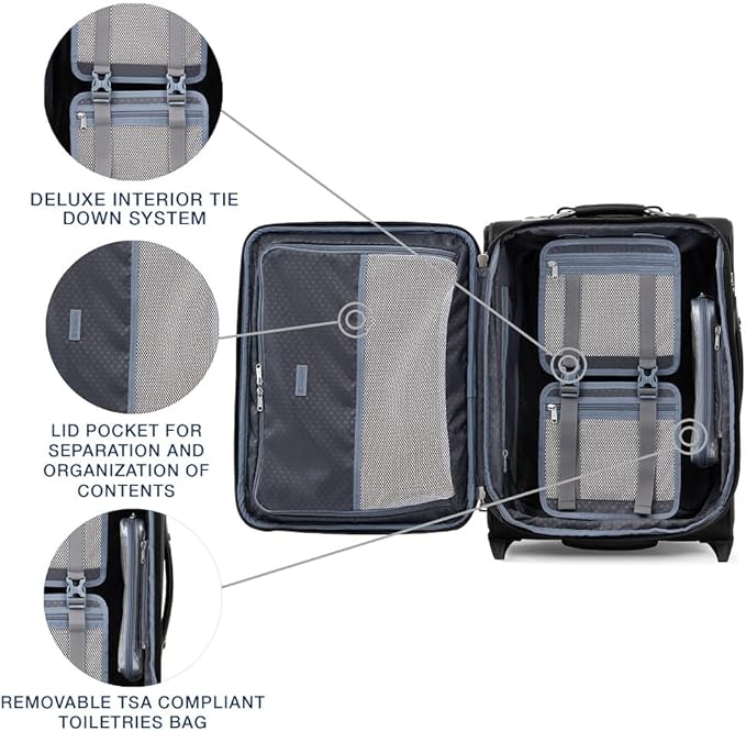 Travelpro Platinum Elite Softside Expandable Carry on Luggage, 2 Wheel Upright - Image 5