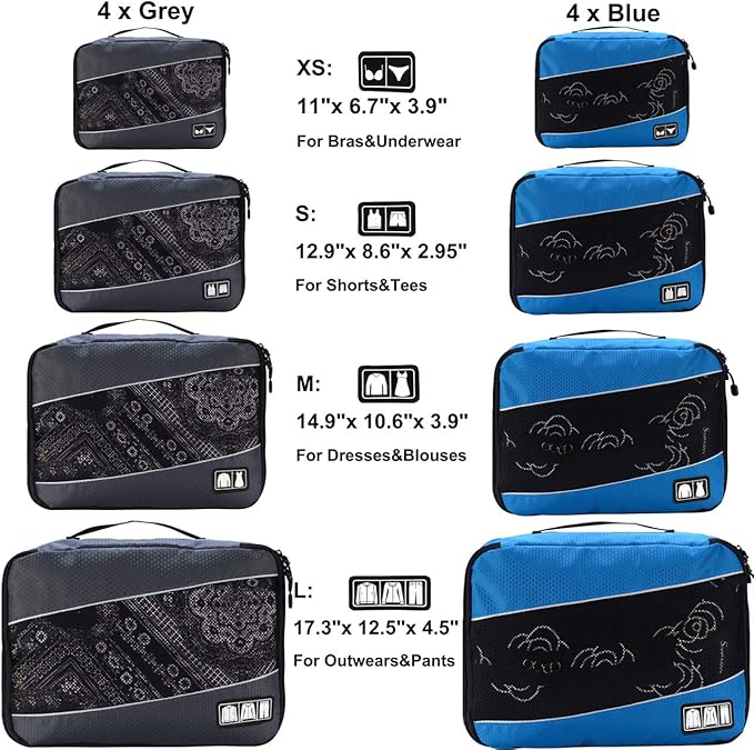 Packing Cubes Luggage Bags Organizer Durable Travel Accessories - Image 2