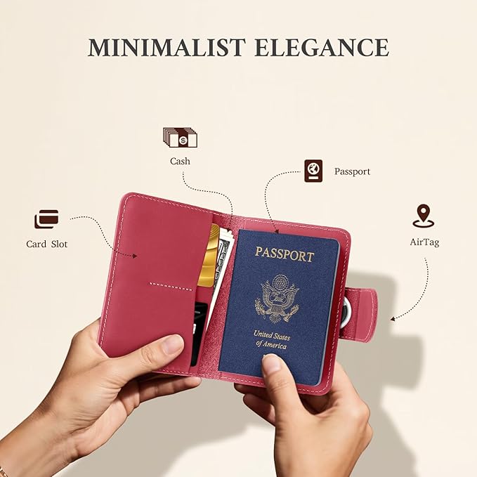 ALLIVE Rfid Passport Holder for Travel, Rfid Passport Cover Wallet, Genuine - Image 6