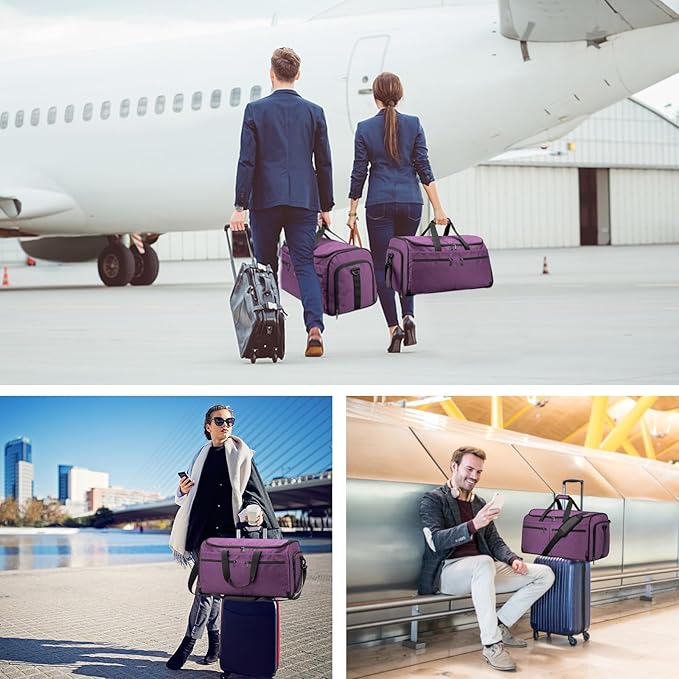 Large Garment Bag for Travel, Bukere Convertible Suit Travel Garment Duffel Bag - Image 8