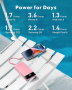 charmast Portable Charger with Built in Cables, Power Bank with Cords Wires - Image 6